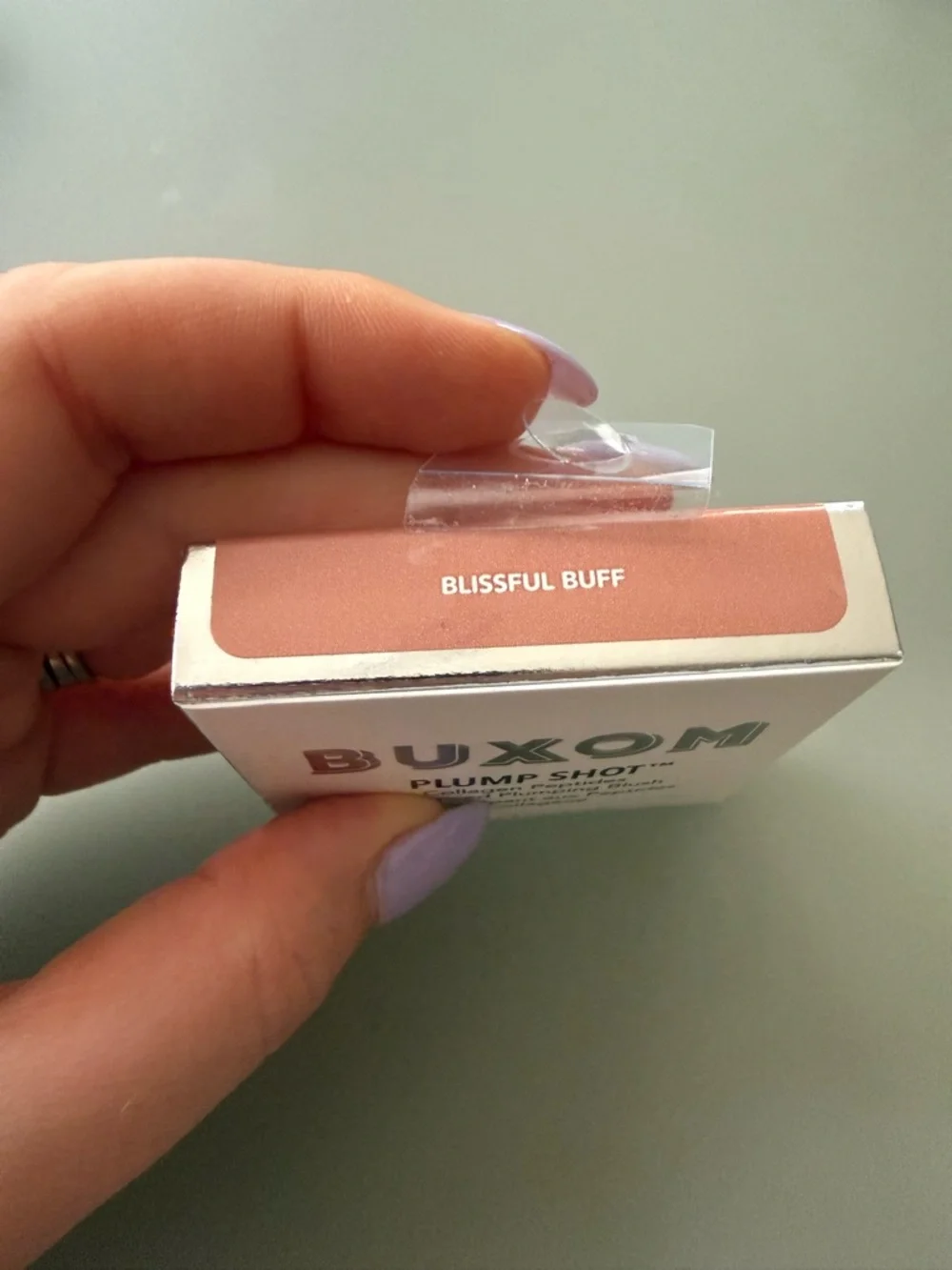 New! Buxom Blissful Buff Plump Shot Advanced Plumping Blush- natural nude flush